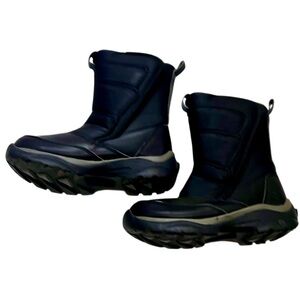 Lands End Kids Blue Black Winter Boots